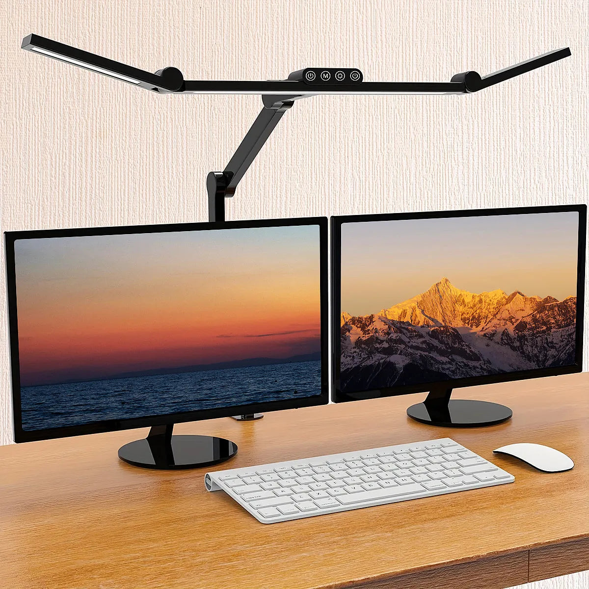 Aiopp Three Head Desk Lamp With Memory Function Dimmable