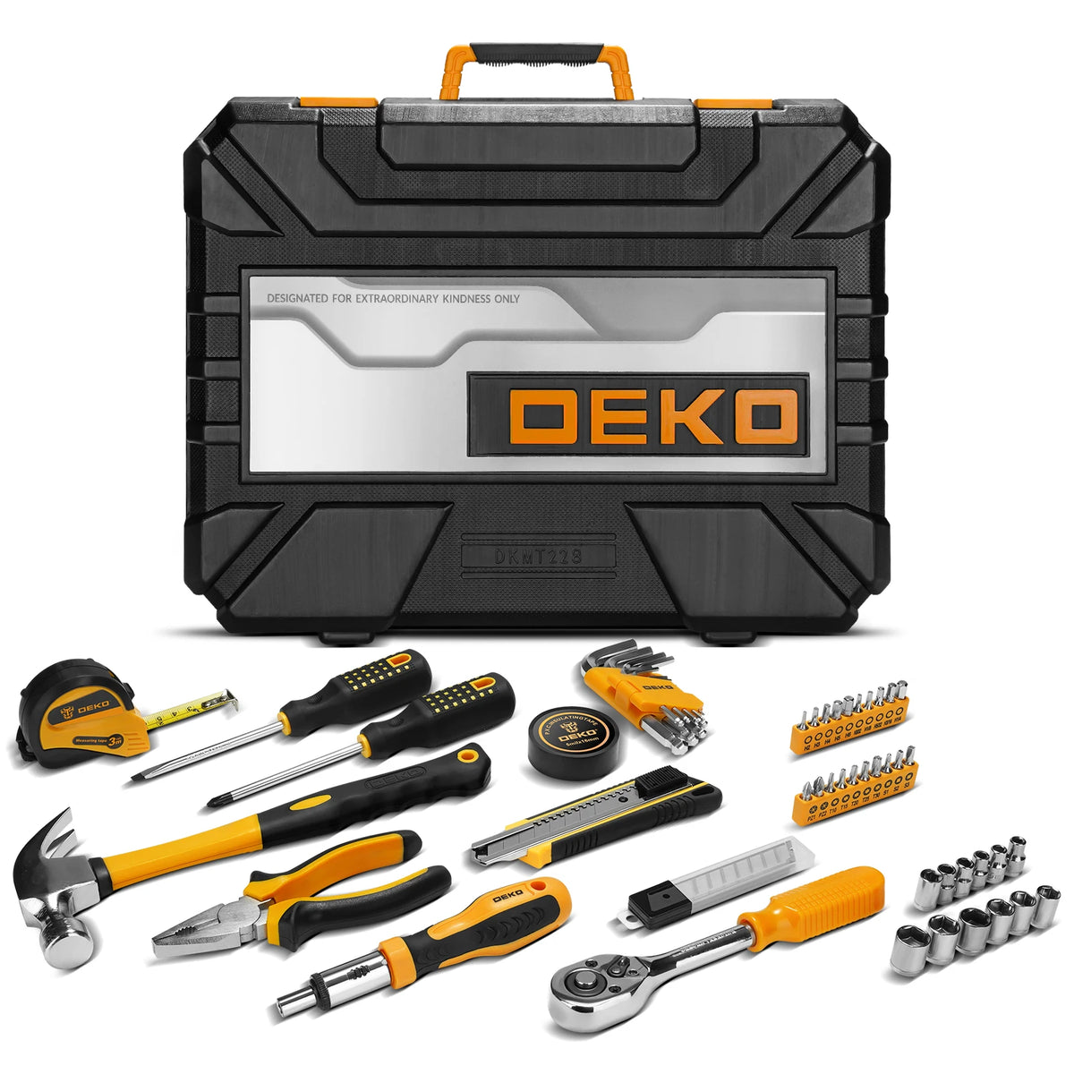 DEKOPRO 228 Piece Socket Wrench Auto Tool Set