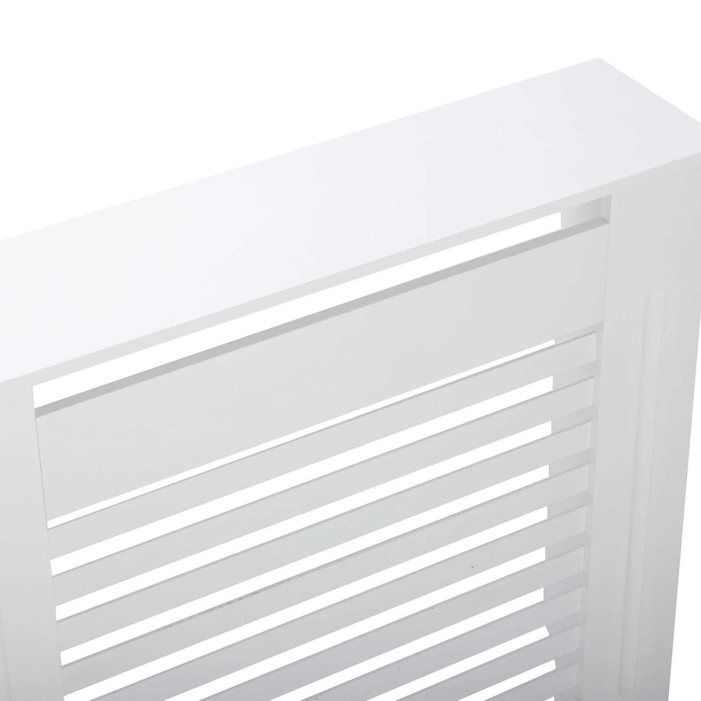 Wisfor White Wood Radiator Cover With Horizontal Slats