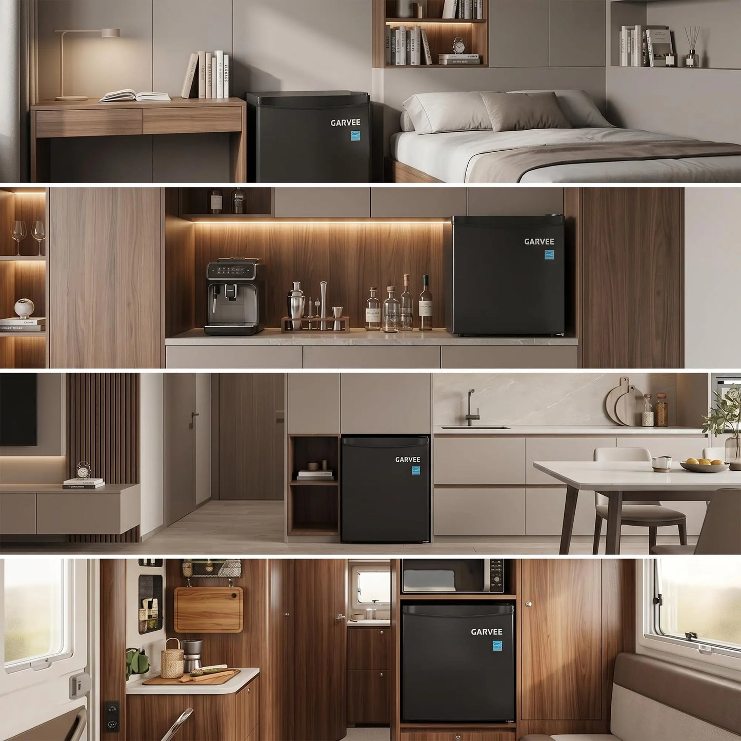 Adoolla 1.6 Cu Ft Mini Fridge With Single Door