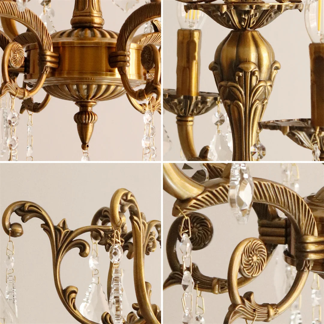 Vrygle Antique Bronze LED Candle Pendant Light