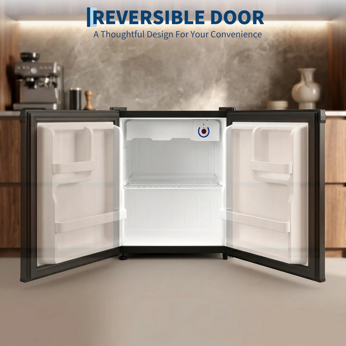 Adoolla 1.6 Cu Ft Mini Fridge With Single Door