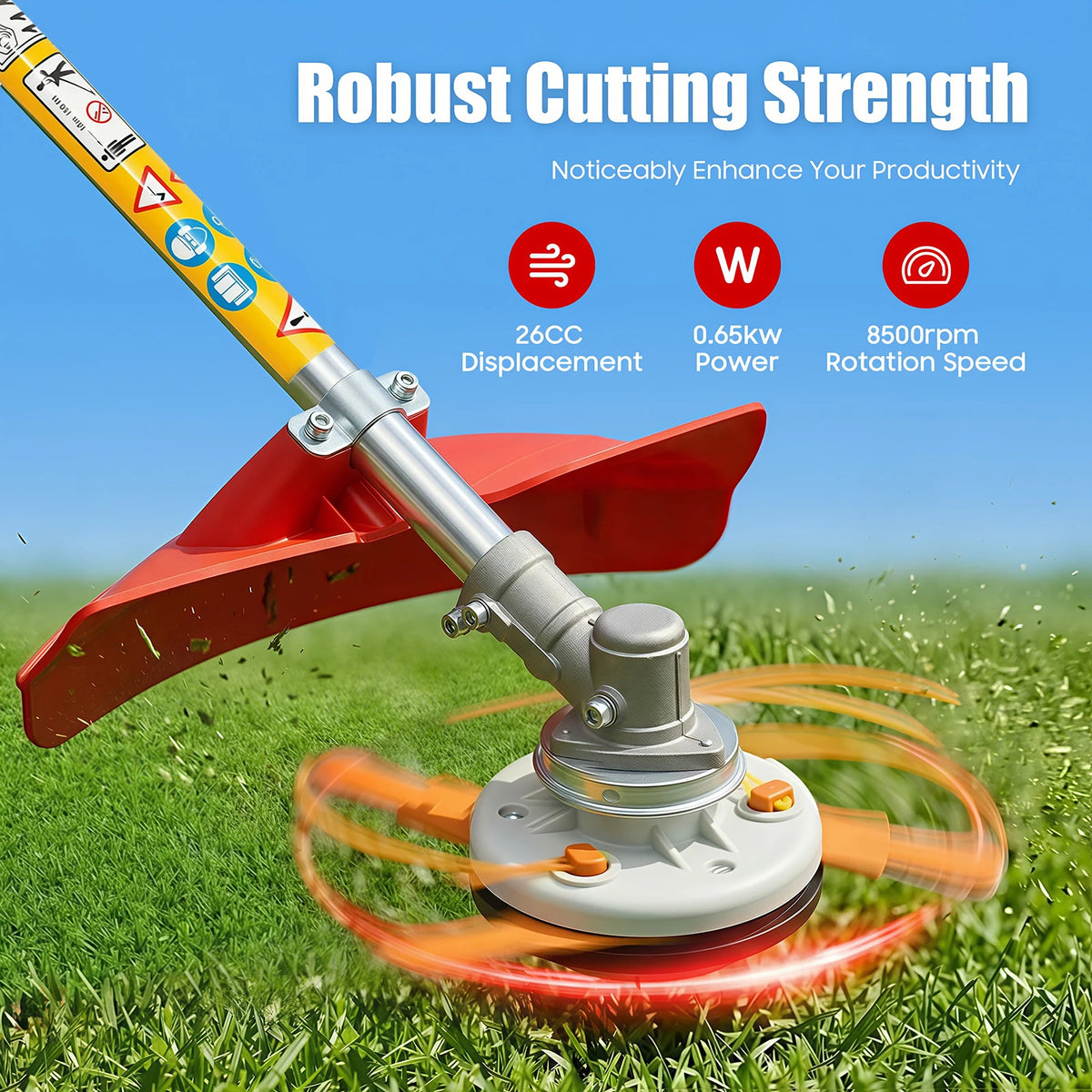 Bymaocar Lawn Trimming Machine Gas Powered Weed Wacker
