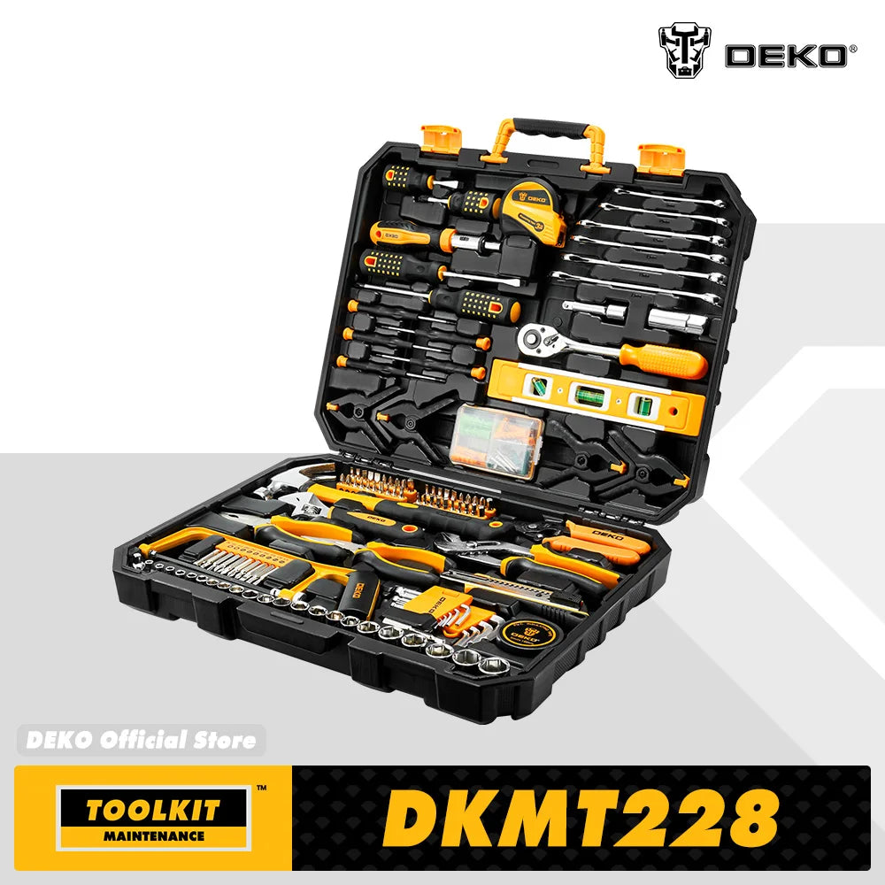 DEKOPRO 228 Piece Socket Wrench Auto Tool Set