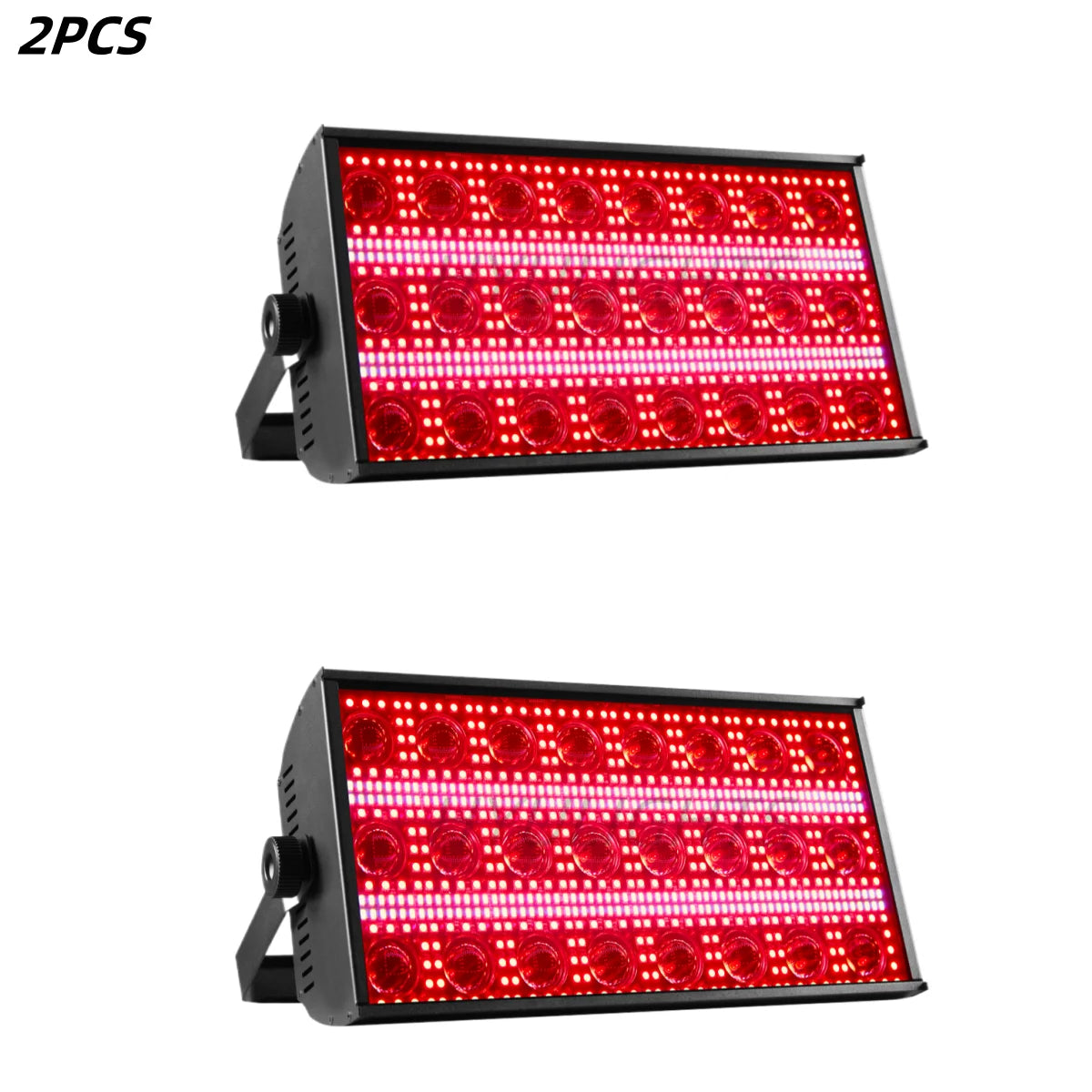 HYULIGHTS Two Pack 300W LED Beam And Strobe RGBW Lights