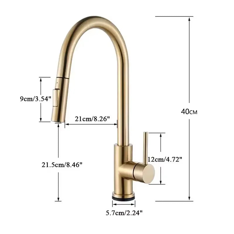 Fmhjfisd Touch Sensor Pull Out Kitchen Faucet