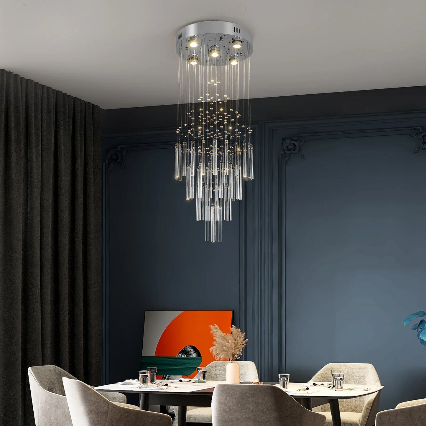 GreeLustr Crystal Ceiling Chandelier Luxury Home Decor Living Room Bedroom  Pendant Lights Lustre Lighting Fixture Ceiling Lamps