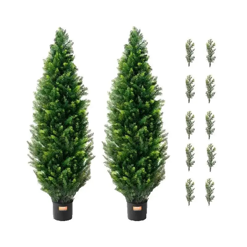 SucceBuy Artificial Cedar Topiary Tree