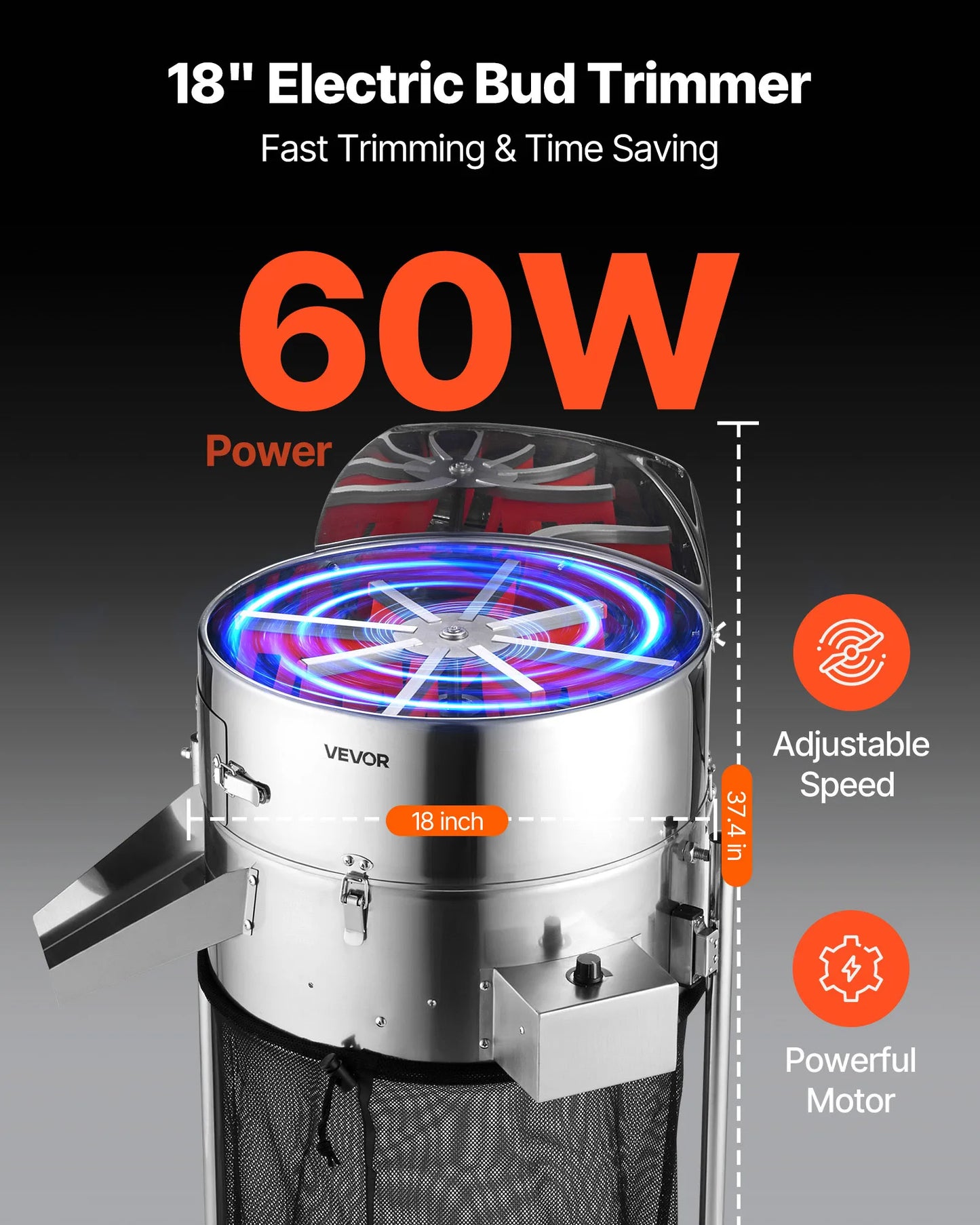 SucceBuy Electric Bud Leaf Trimmer With Stainless Blades