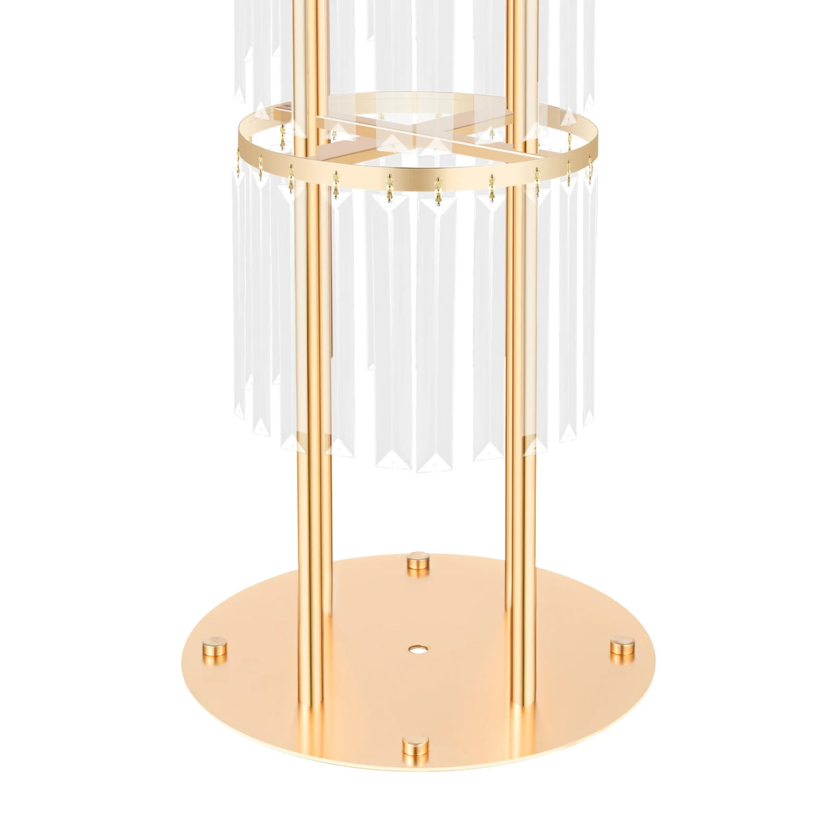 Bymaocar Crystal Flower Stand 4 Tier Wedding Centerpiece