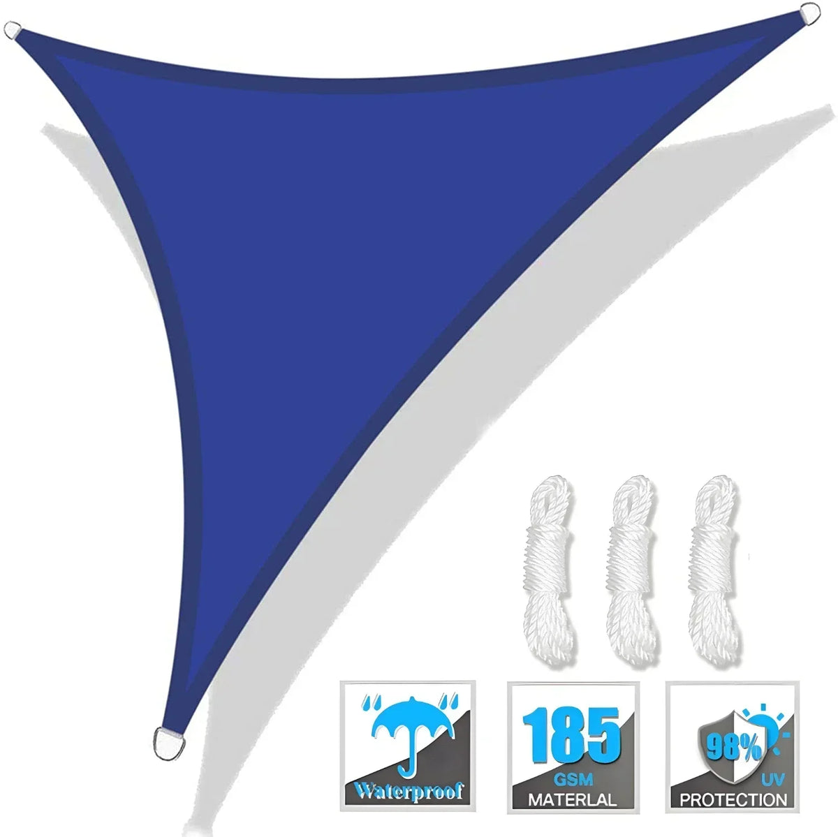 Triangle Sun Shade Sail Canopy UV Block Outdoor Patio