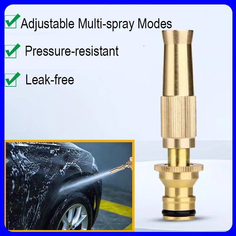 Brass Water Gun Spray Nozzle For High Pressure Hose