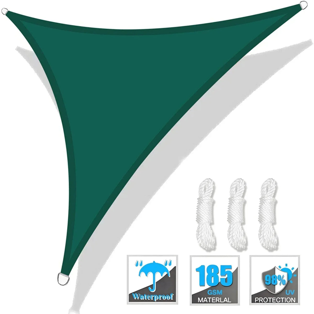 Triangle Sun Shade Sail Canopy UV Block Outdoor Patio