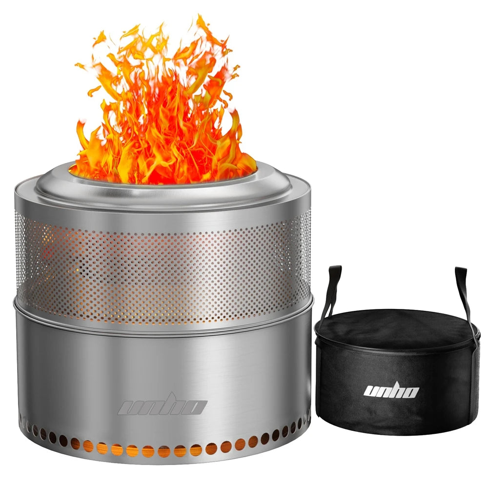 Smokeless Fire Pit Outdoor Wood Burning Portable Stove