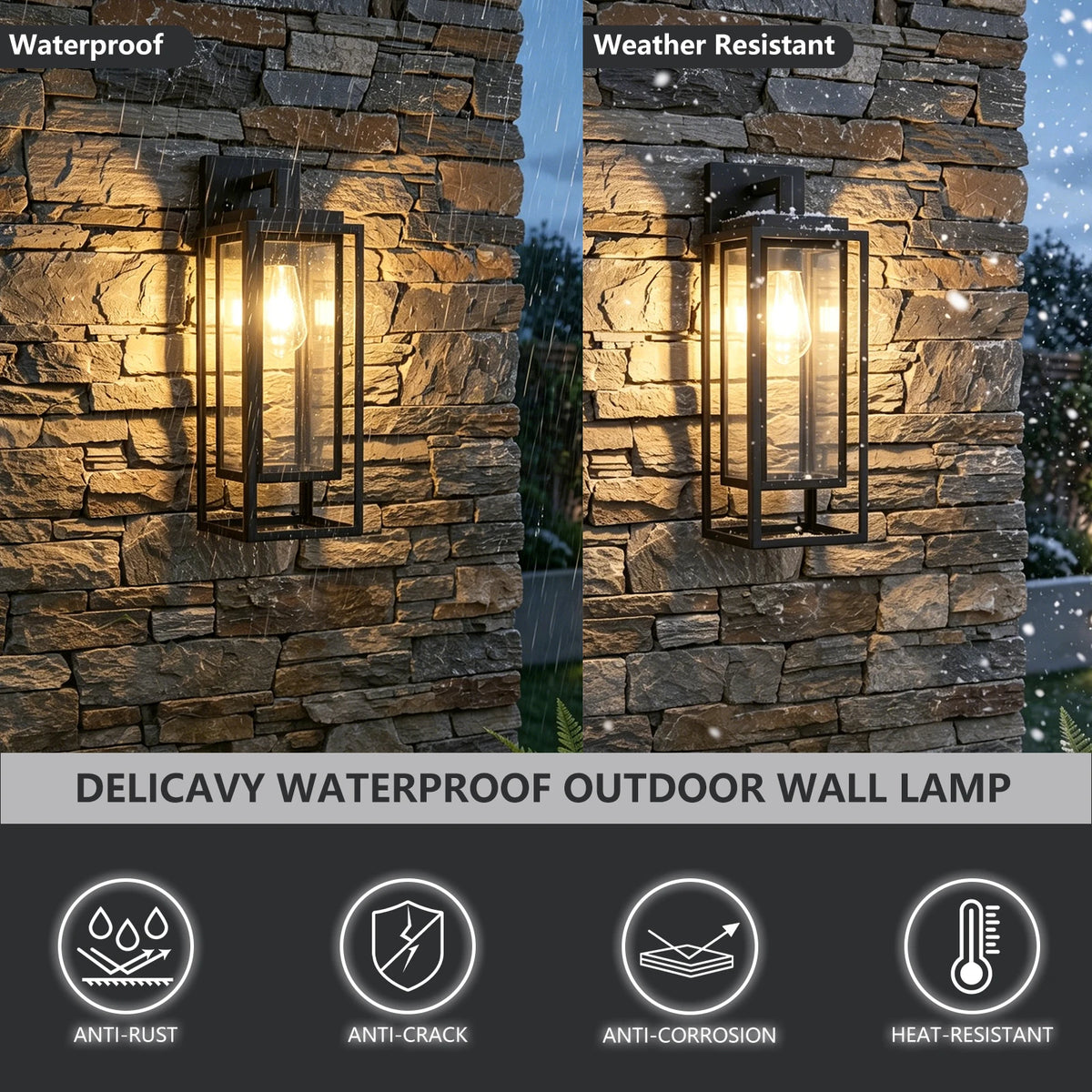 ARLGSITE Farmhouse Outdoor Wall Light Sconce