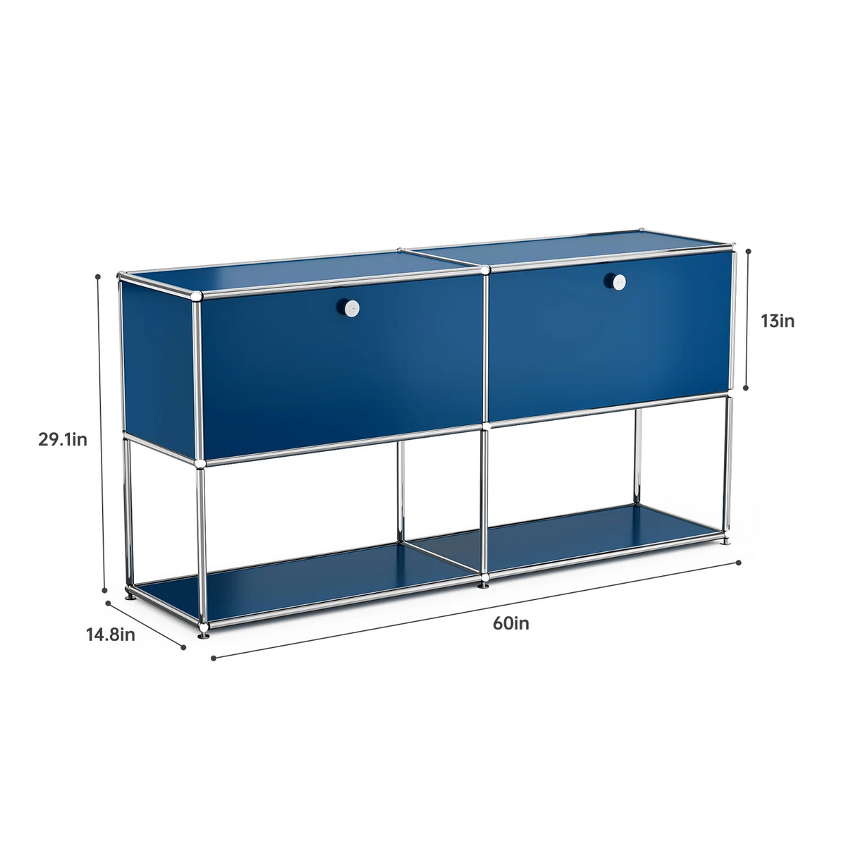 Modern Stainless Steel Storage Cabinet TV Stand