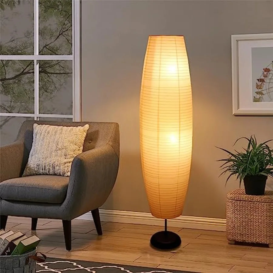 Paper Floor Lamp Modern Soft Light Lantern