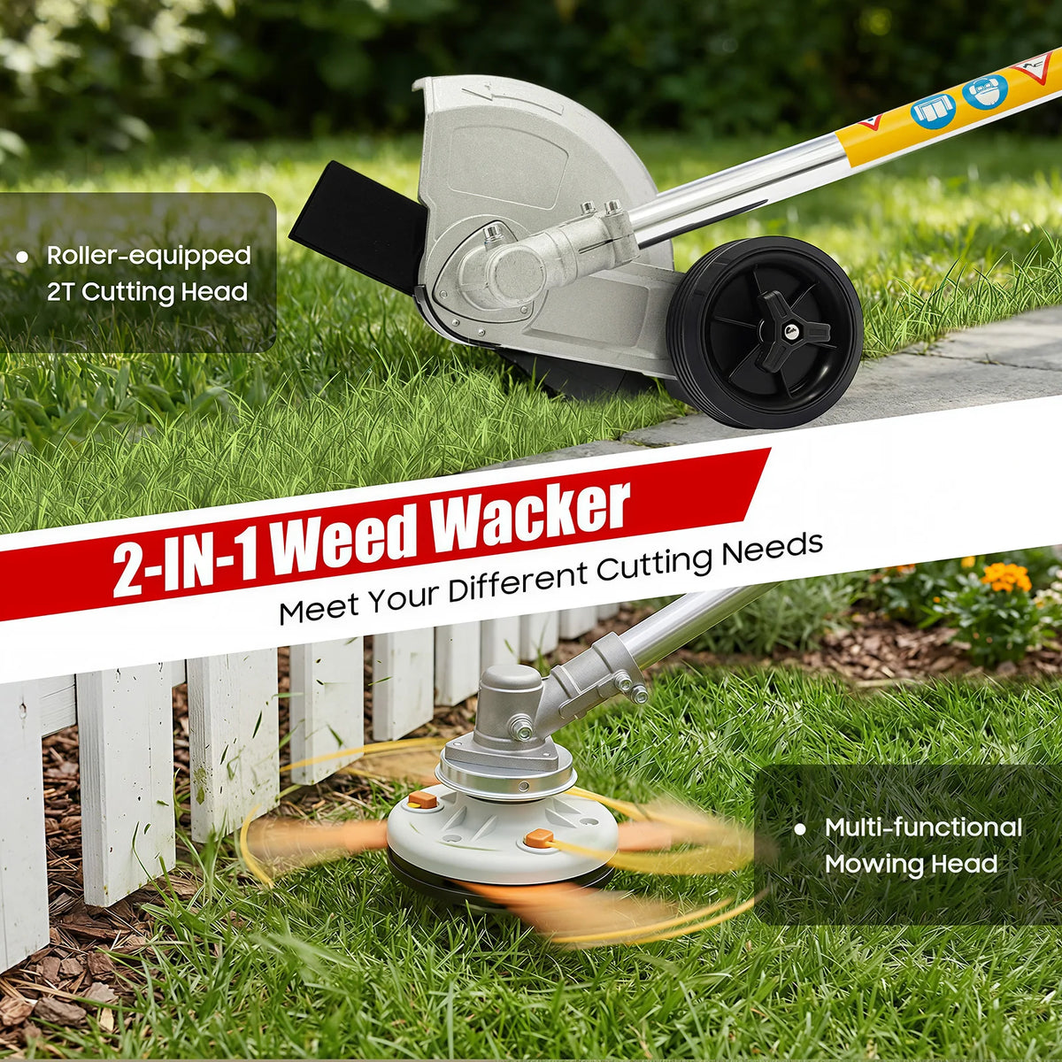 Bymaocar Lawn Trimming Machine Gas Powered Weed Wacker
