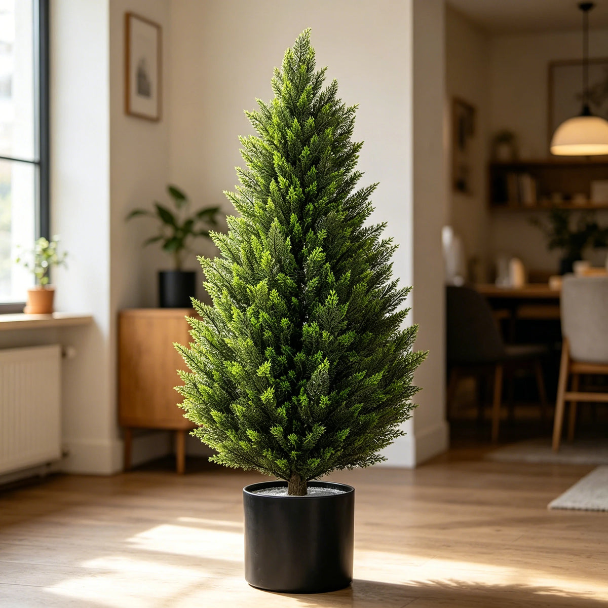 Artificial Cedar Topiary Trees for Indoor Outdoor Decor