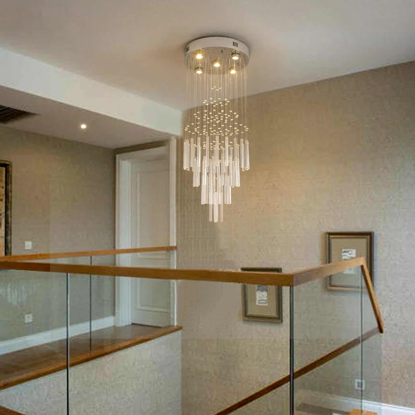 GreeLustr Crystal Ceiling Chandelier Luxury Home Decor Living Room Bedroom  Pendant Lights Lustre Lighting Fixture Ceiling Lamps