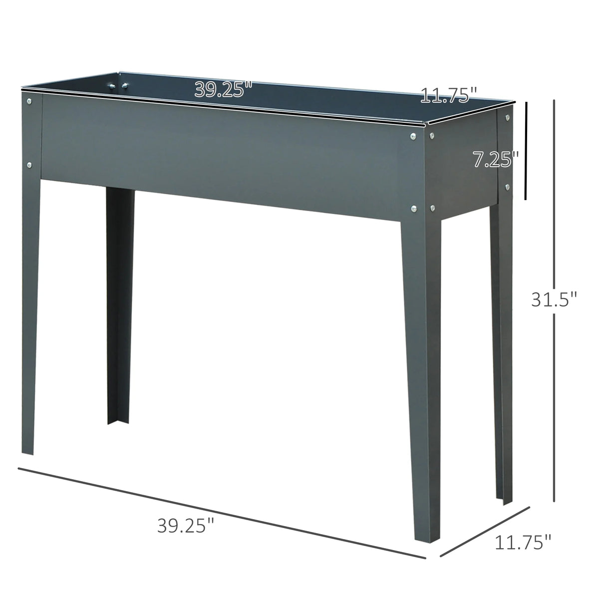 Outsunny Elevated Raised Garden Planter Box