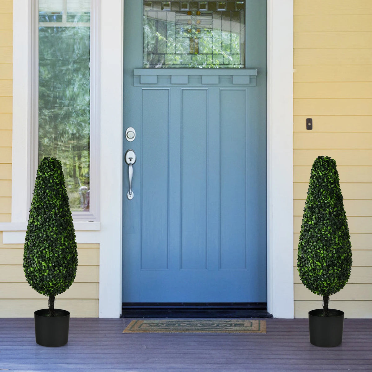 LIFEZEAL 2 Pack Tower Topiary UV Resistant Indoor Outdoor