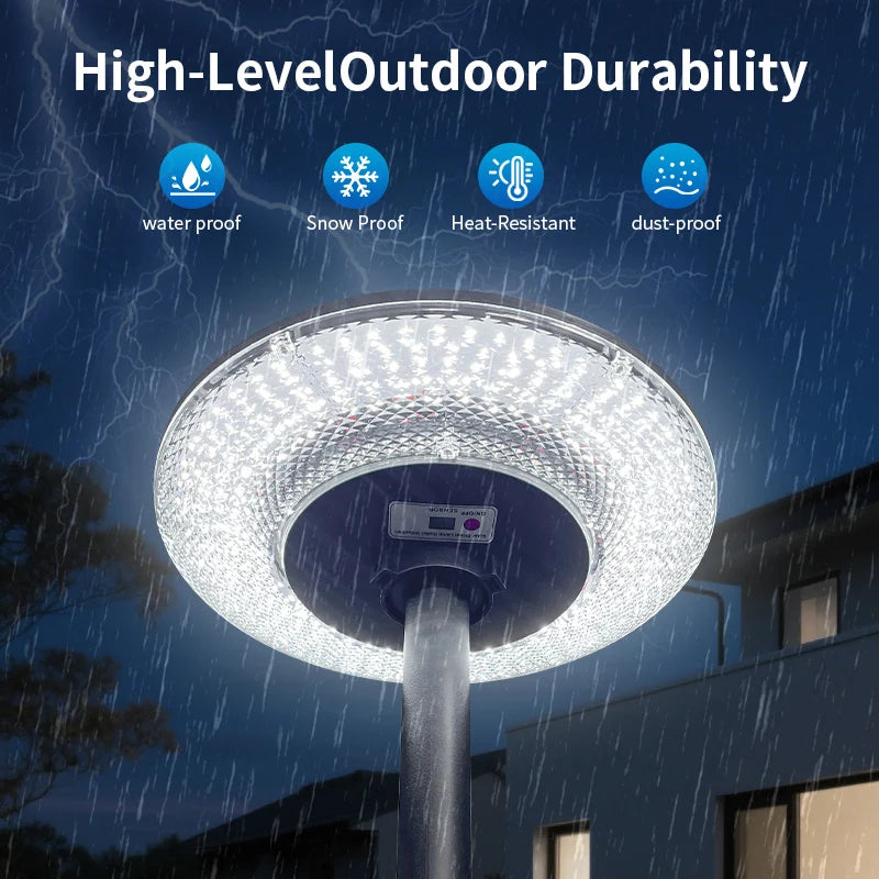 Solar Garden Light 360° Circular Illumination Human Radar Sensing 0 Electricity Bill Wireless Solar LED Lamp
