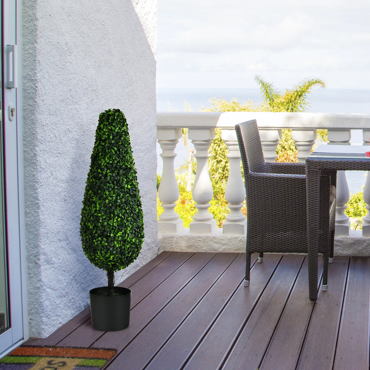 LIFEZEAL 2 Pack Tower Topiary UV Resistant Indoor Outdoor