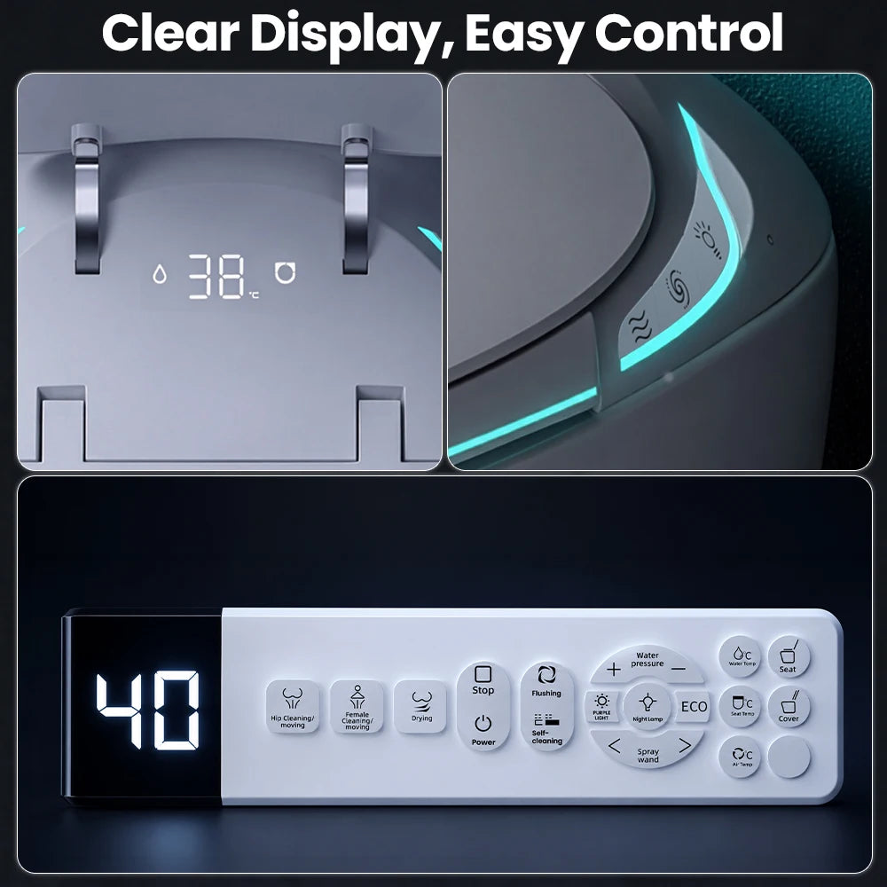 Sanyipace Smart Bidet Toilet Seat With Heated Air