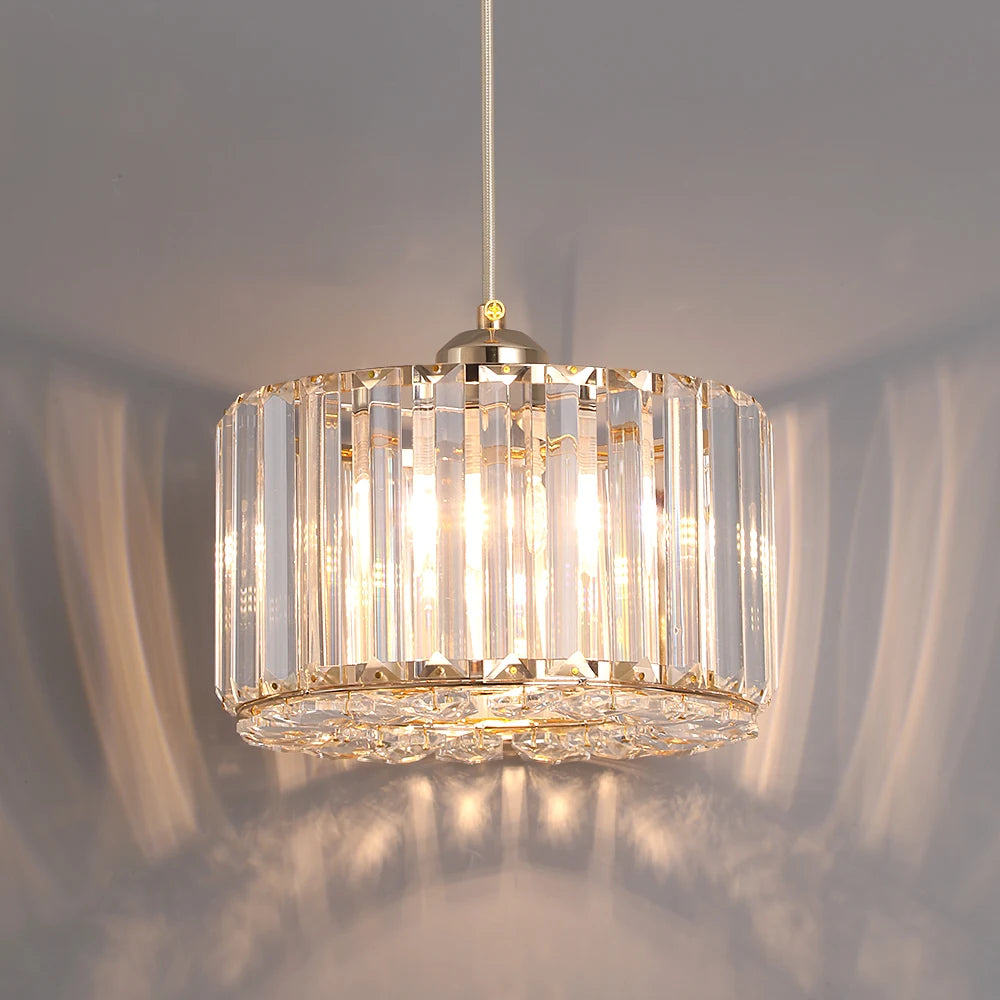 GreeLustr Modern Pendant Light Crystal Chandelier Nordic Hanging Ceiling Lamp Living Dining Room Kitchen Island Decor Fixture