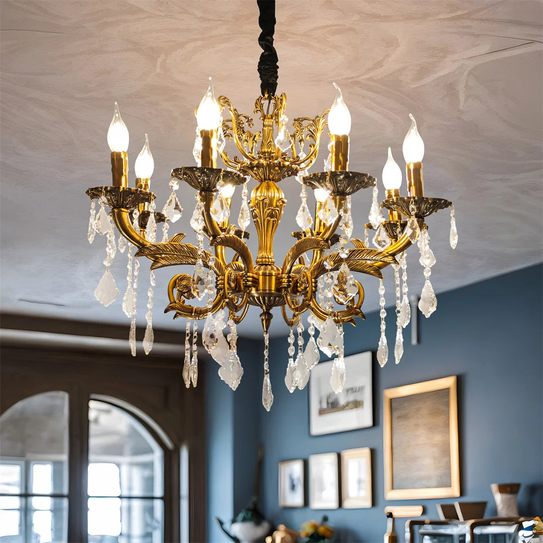 Vrygle Antique Bronze LED Candle Pendant Light