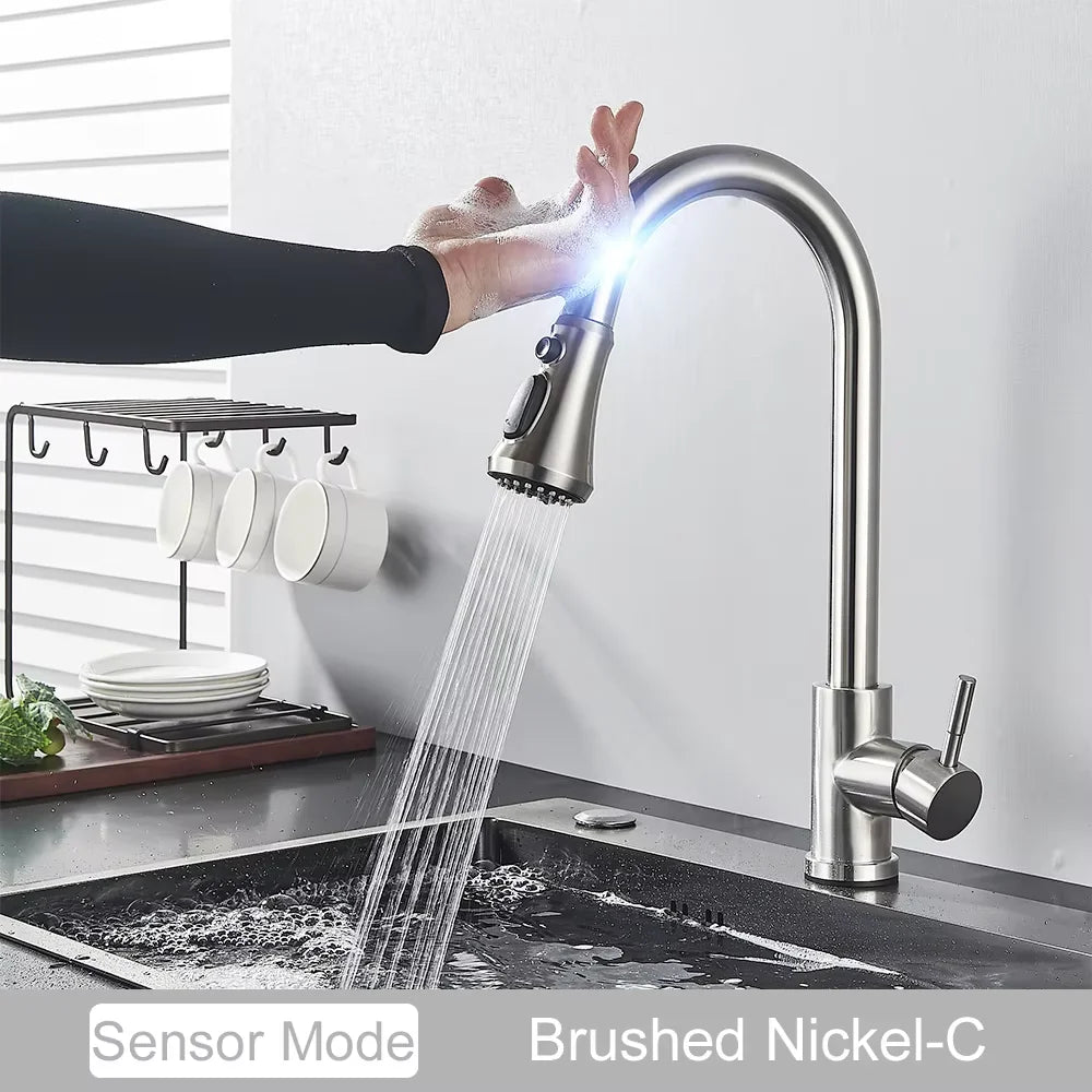 Fmhjfisd Touch Sensor Pull Out Kitchen Faucet