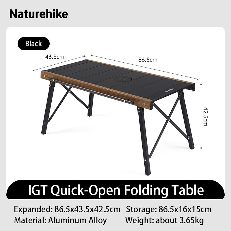 Naturehike Portable Aluminum IGT Camping Grill Table