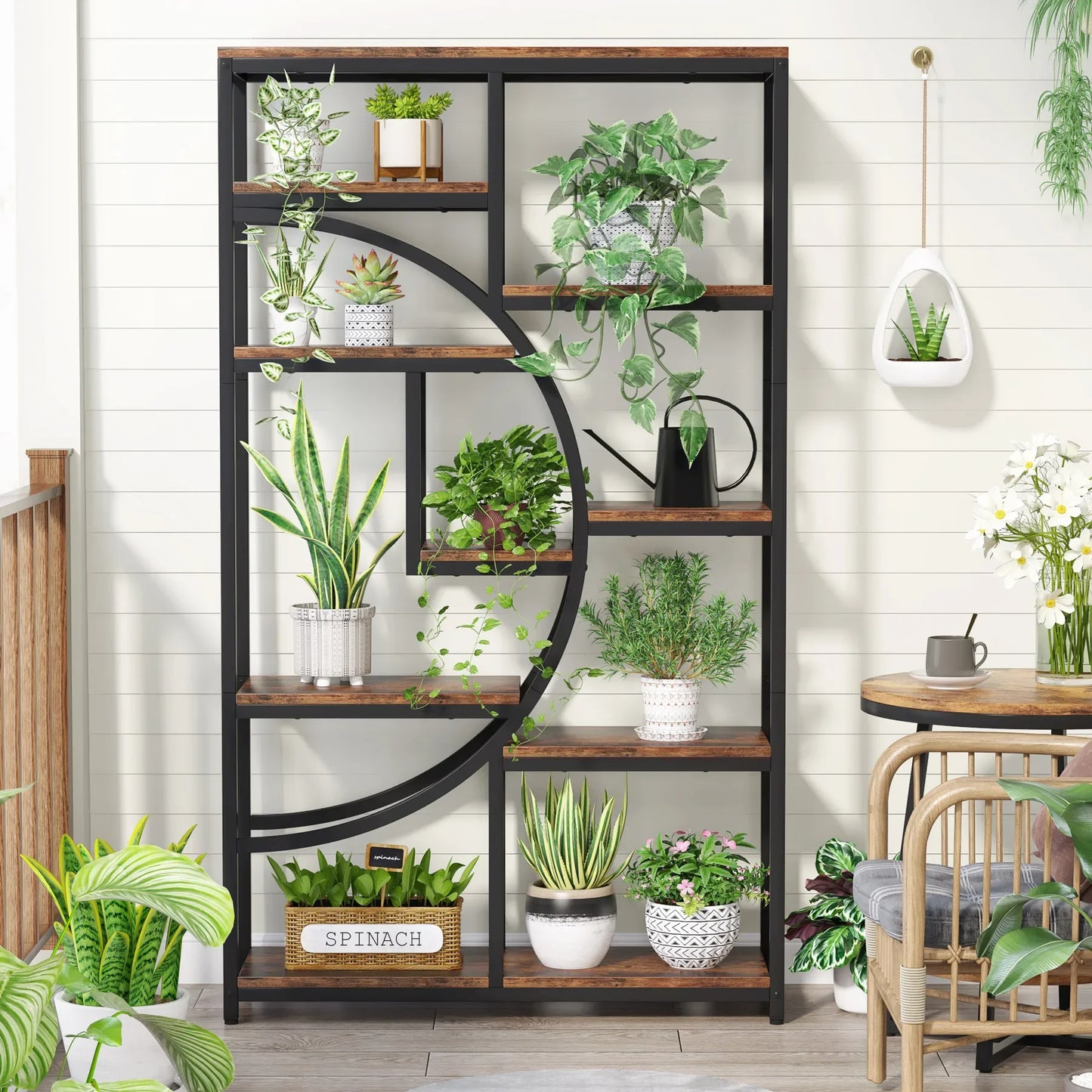 Tribesigns 5 Tier Industrial Etagere Bookshelf
