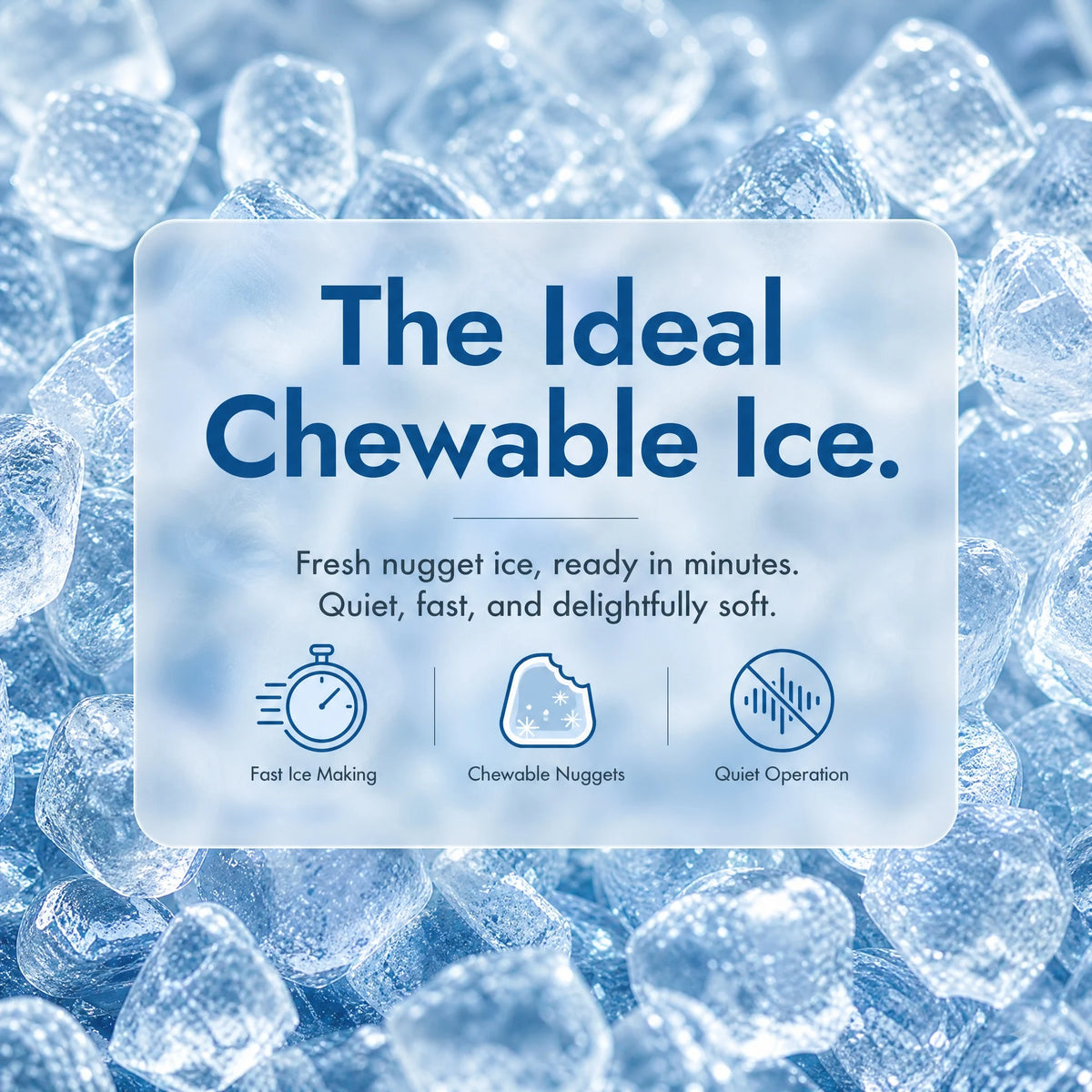 Philergo Countertop Nugget Ice Maker With Self Cleaning