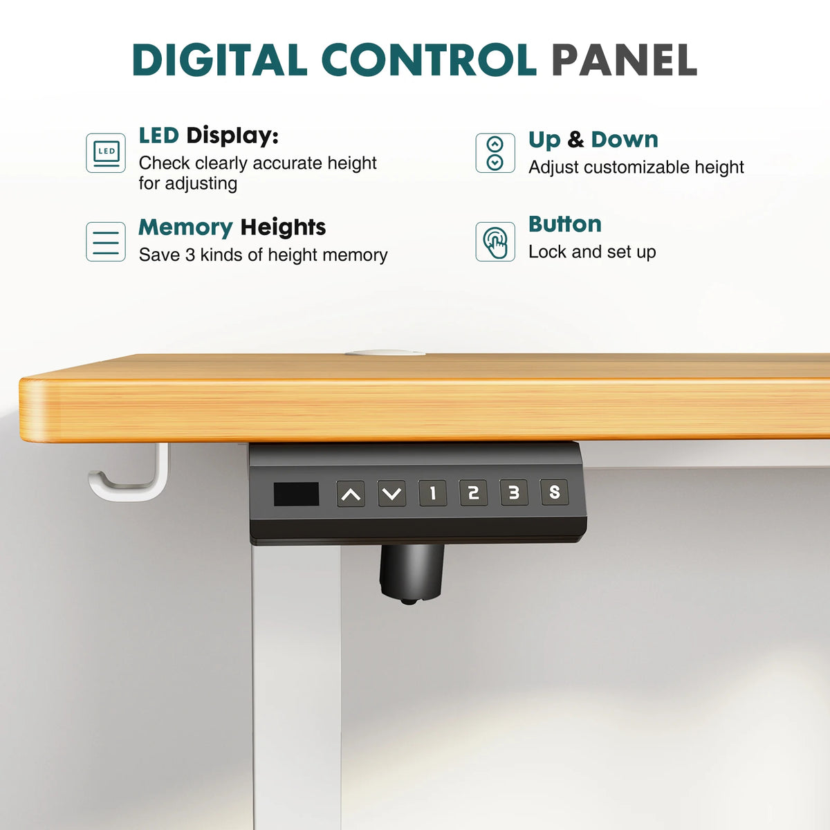 JHK Electric Adjustable Height Standing Desk
