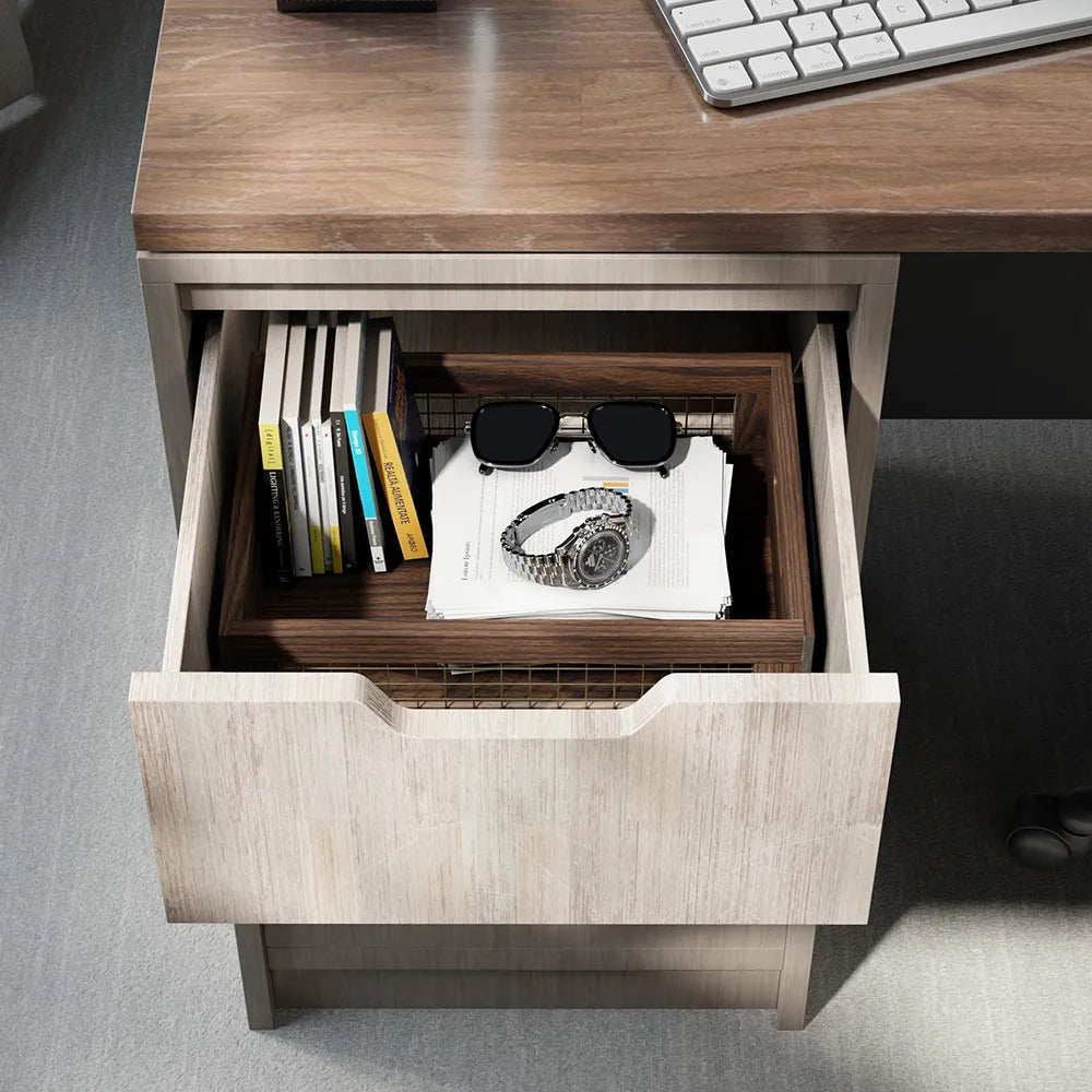 Rustic Wooden Nesting Storage Basket Set