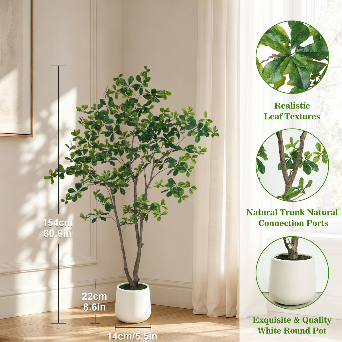Faux Olive Tree Indoor Decor In Pot