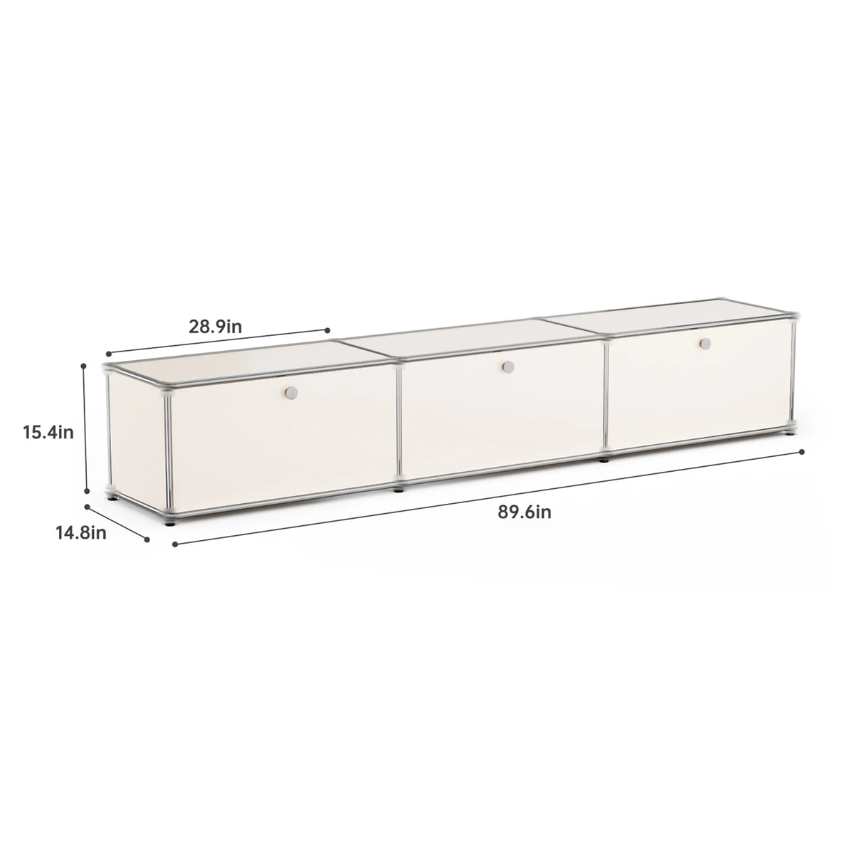 Modern Stainless Steel Storage Cabinet TV Stand