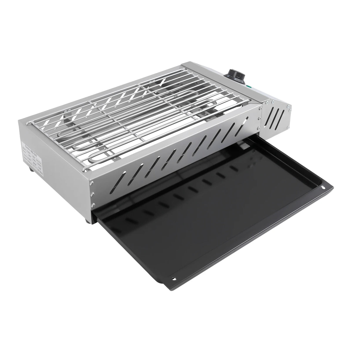 Bymaocar U Shaped Electric Grill Indoor Stainless Steel