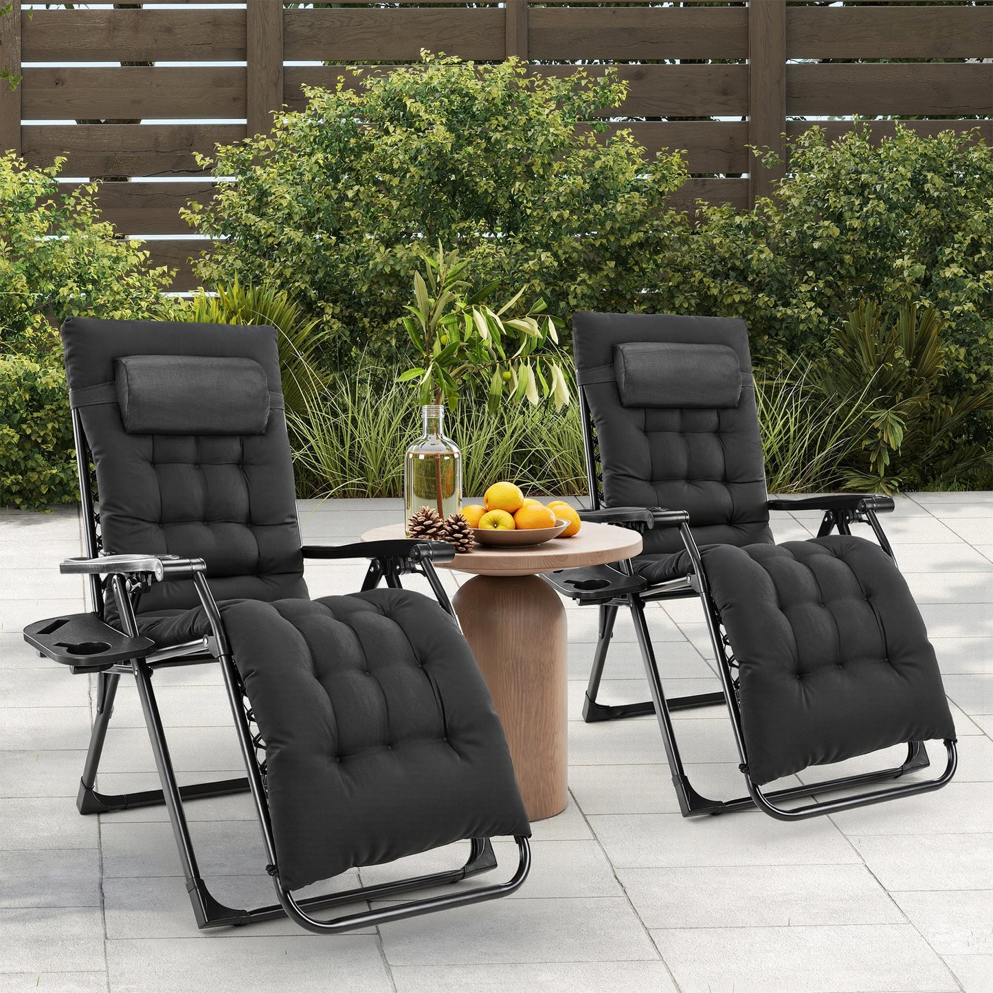 JHK Zero Gravity Recliner Outdoor Patio Lounge Chair