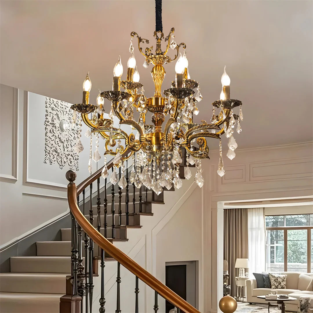 Vrygle Antique Bronze LED Candle Pendant Light