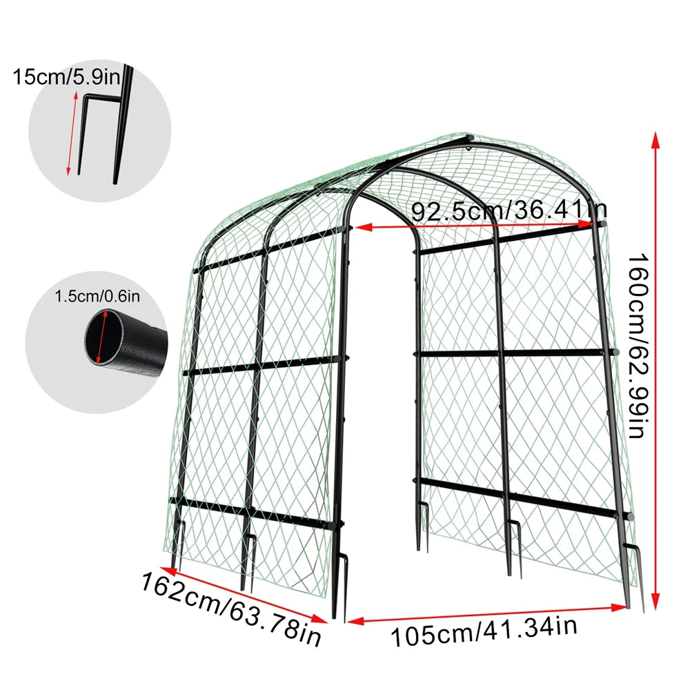 Wisfor Metal Garden Trellis For Climbing Plants