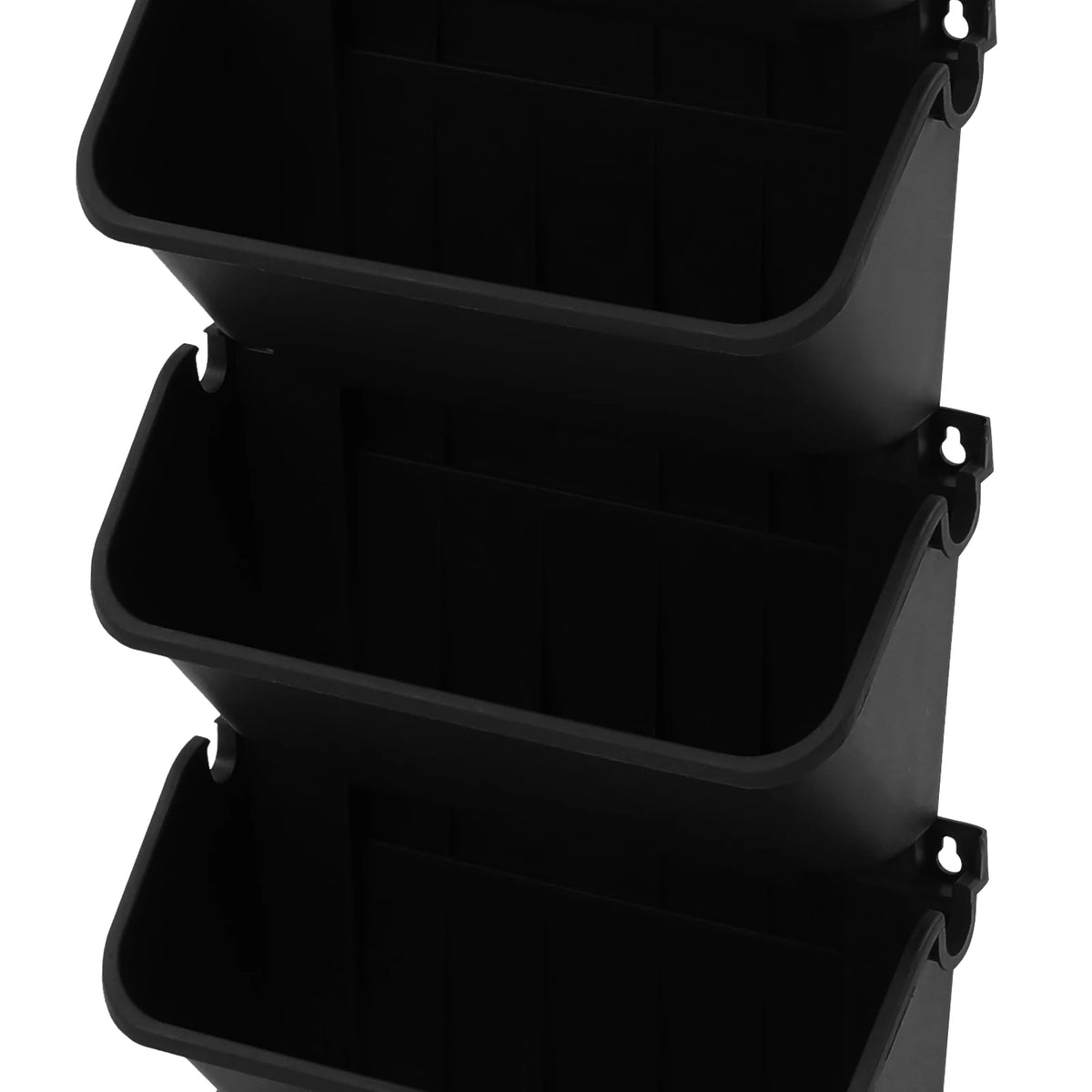 18 Pots Vertical Wall Planter Black Self-Watering Wall-Mounted Planter with Timer Indoor Outdoor Vertical Garden Kit