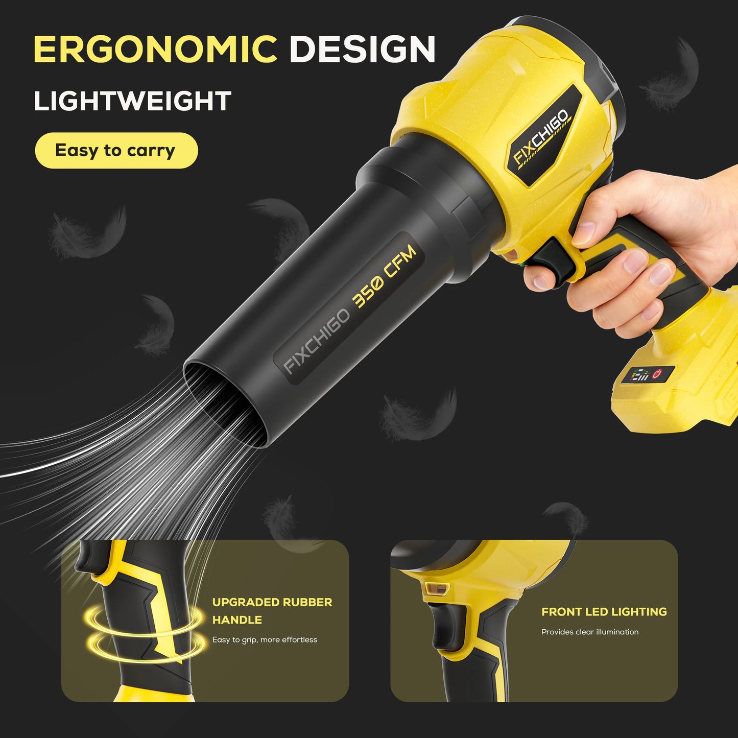 Cordless Leaf Blower 18V for Makita Brushless Turbo