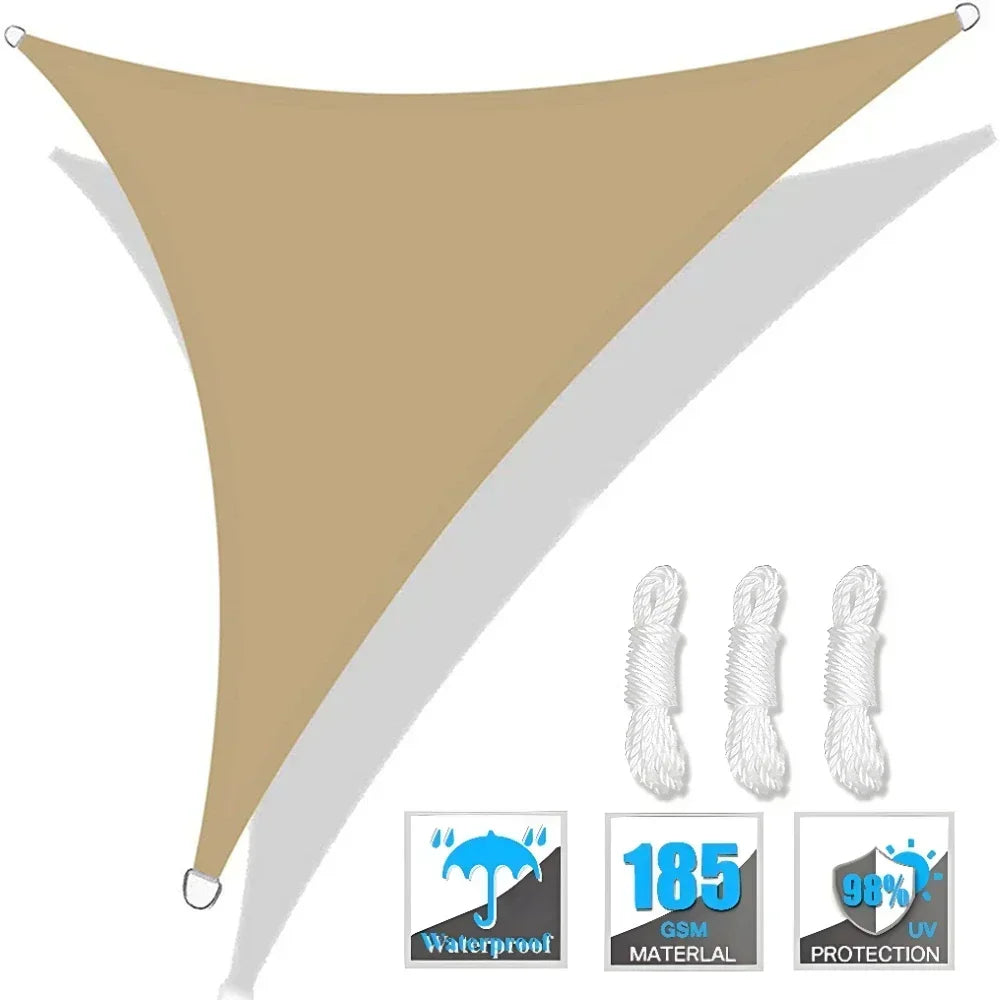Triangle Sun Shade Sail Canopy UV Block Outdoor Patio