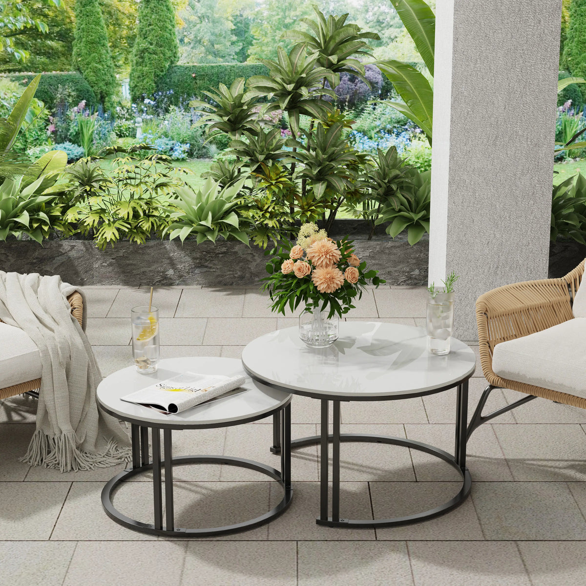 Wisfor Circle Nesting Coffee Tables Set Of 2