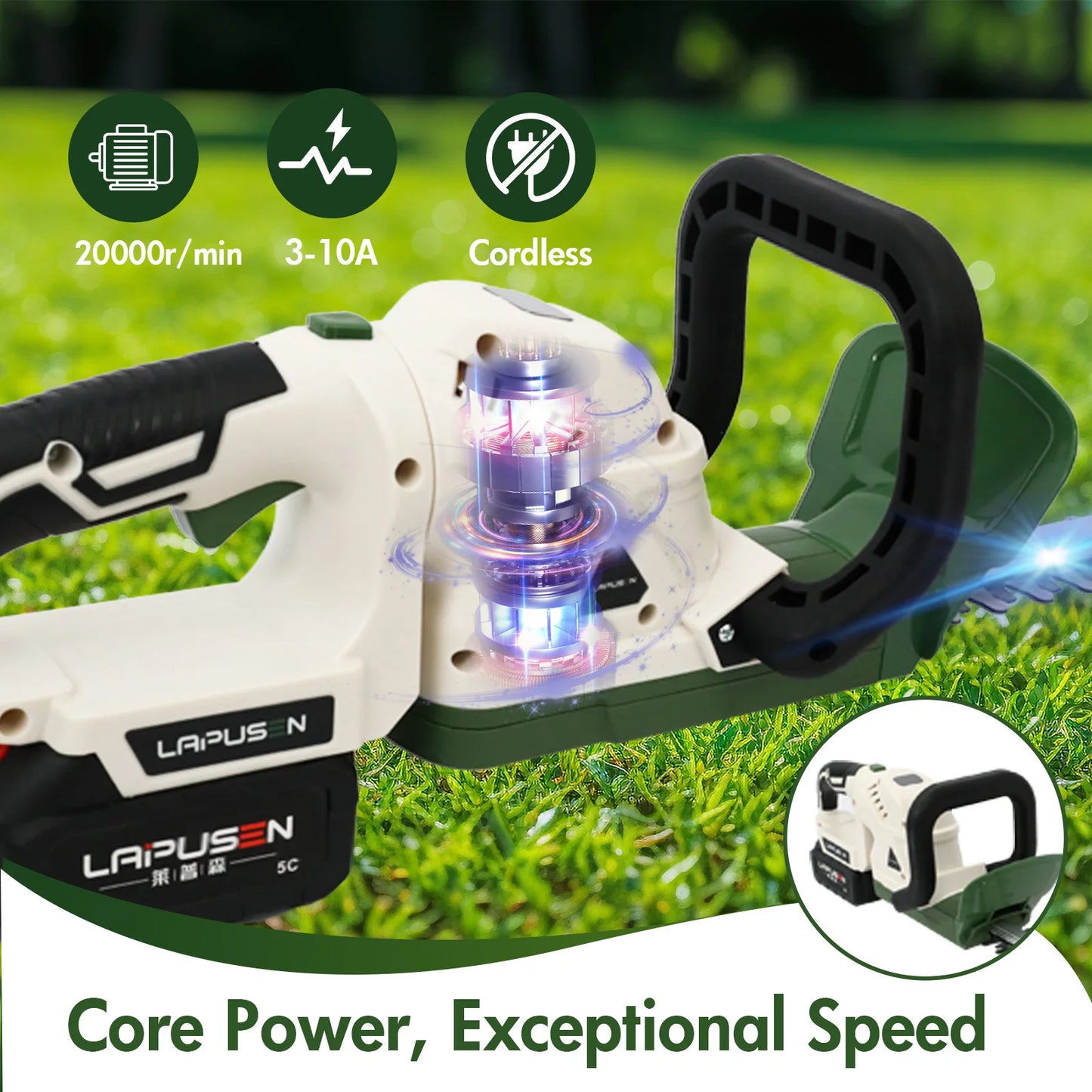 Cordless Rotary Trimmer 21V Dual Action Blade