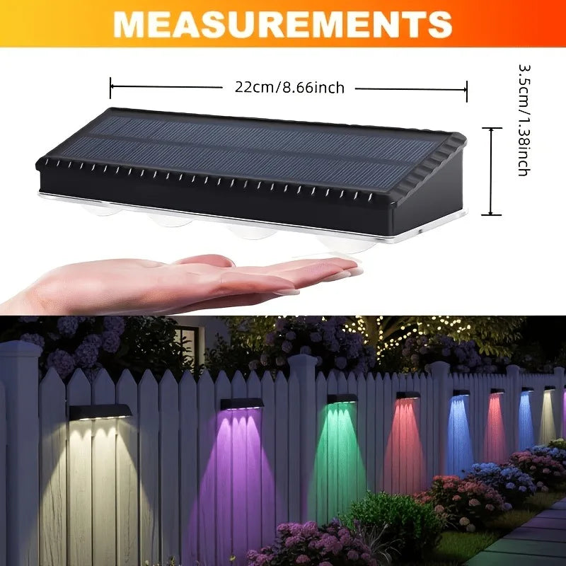 Solar Four Head Outdoor Wall Lights for Gardens