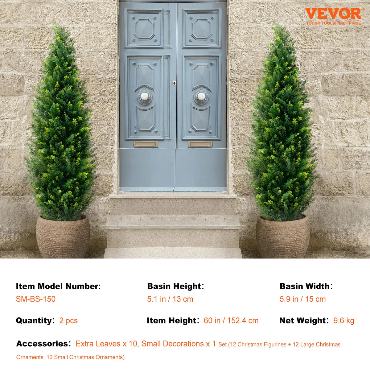 SucceBuy Artificial Cedar Topiary Tree